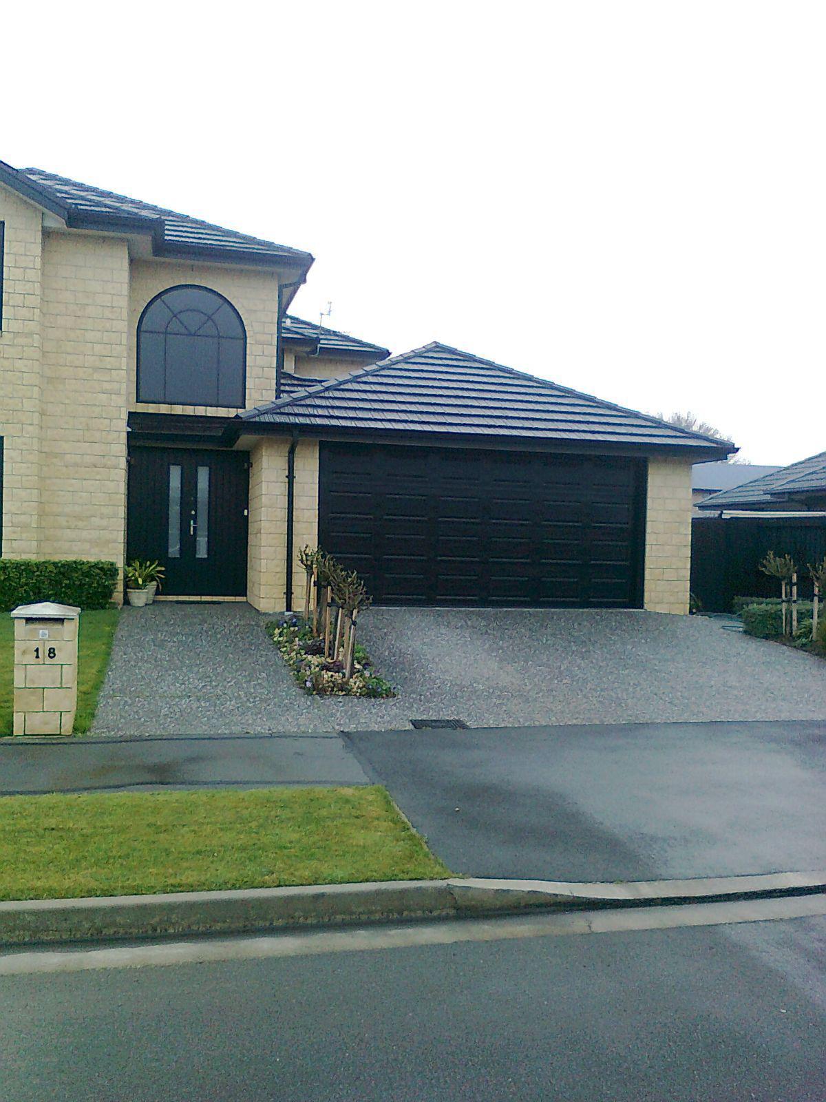 Nation landscaping concrete stone sealed driveway